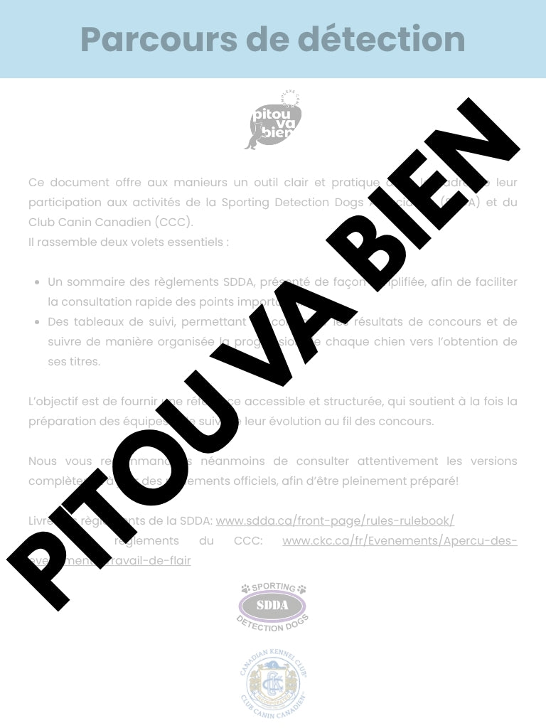 Parcours de détection