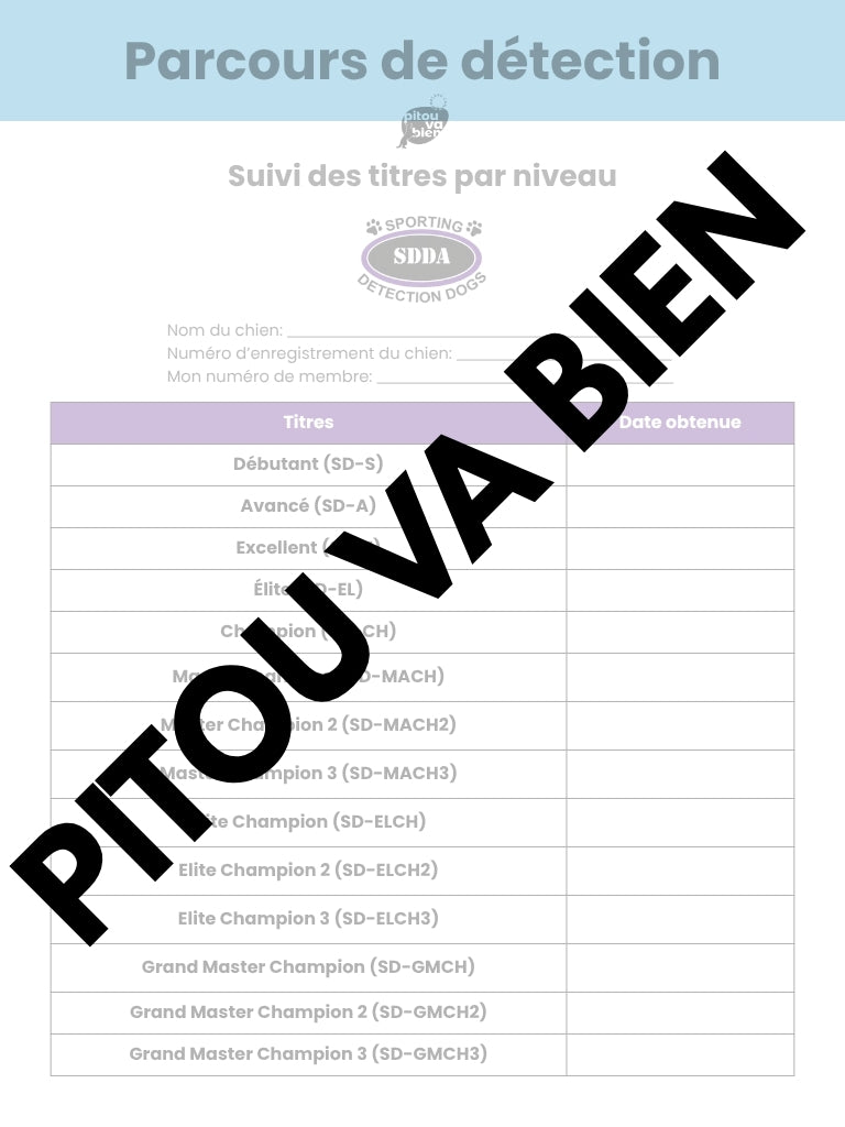 Parcours de détection